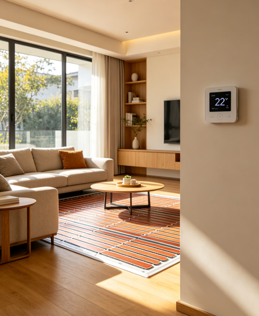 墨玉县家用智能分区式电采暖地暖系统